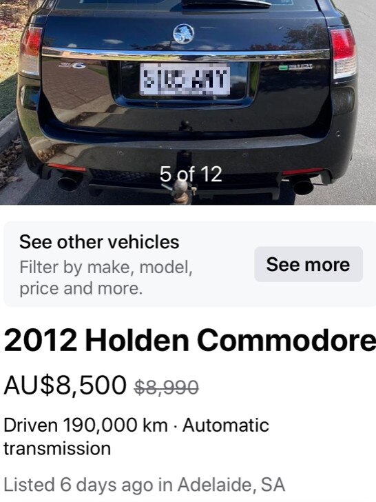 Photo of an advertisement placed by Salameh Soud Haddad showing a second hand car after he had wound back the odometer.