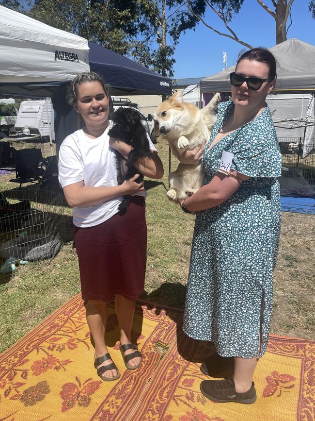 Molly Jarvis, Kip, Roxy and Amy Milne at the Lang Lang Pastoral Agricultural and Horticultural Show on Saturday, January 18, 2025. Picture: Jack Colantuono