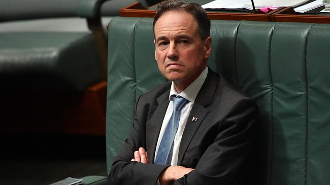 Health Minister Greg Hunt in question time. Picture: Getty Images.