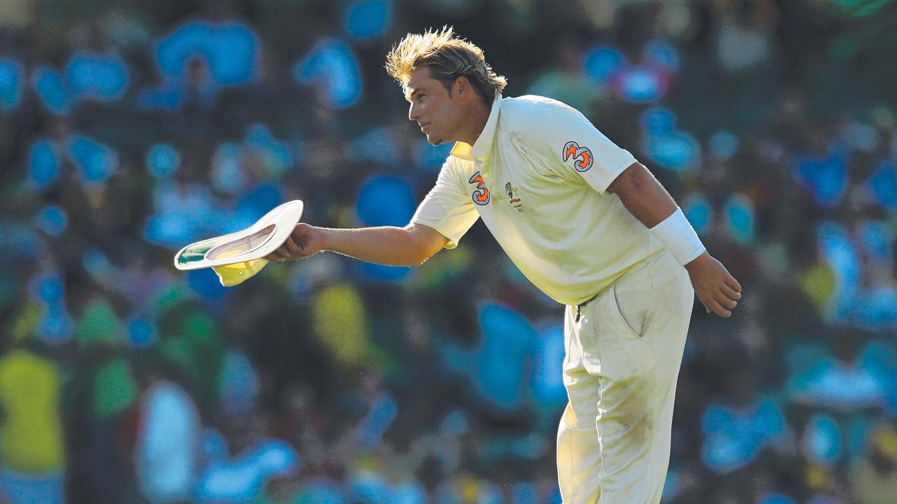 Shane Warne in his last Test at the Sydney Cricket Ground in January 2007. Picture: Getty Images