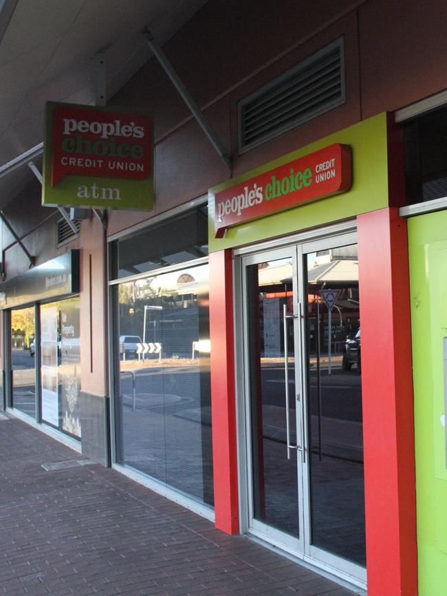 The Alice Springs People's Choice bank branch on Hartley Street. Picture: Gera Kazakov