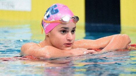 Kaylee McKeown as a Year 9 student at the 2015 Georgina Hope Foundation Australian Age Championships in Sydney.