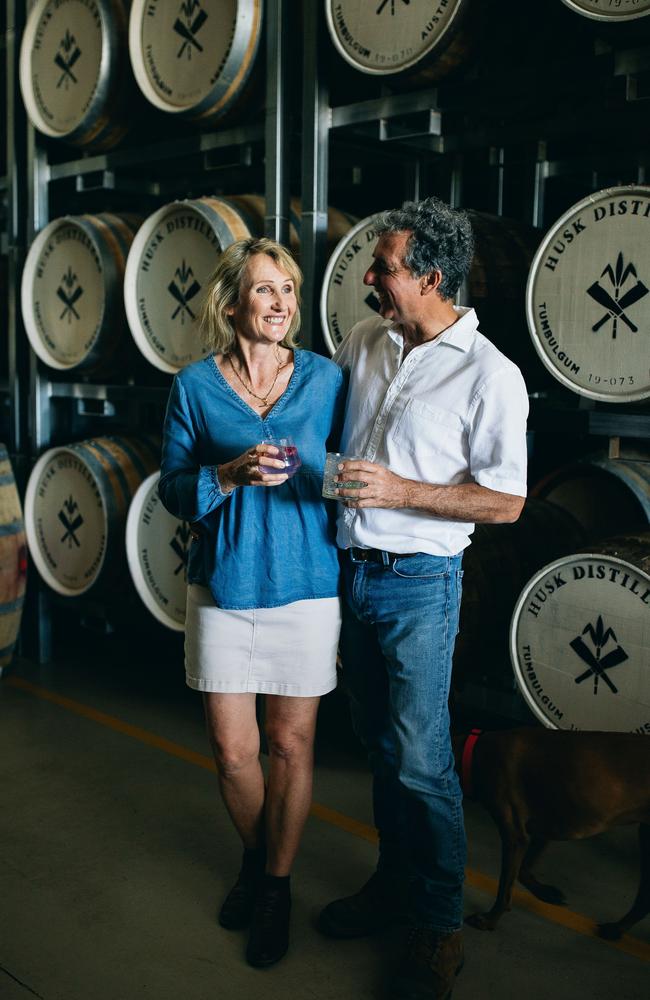 Husk co-founders Paul Messenger and wife Mandy. Picture: Supplied