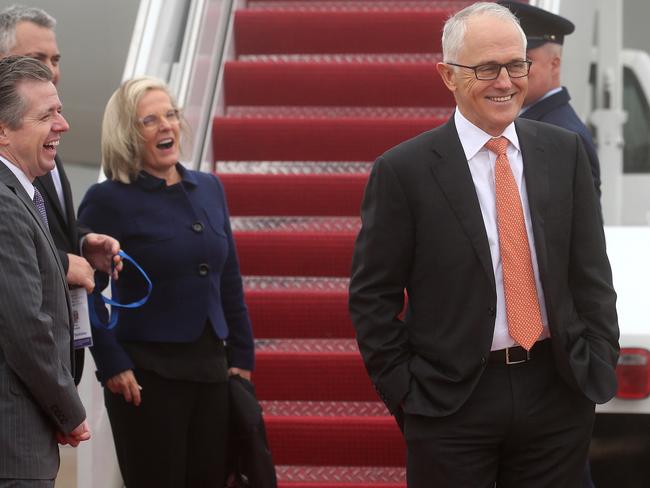 Prime Minister Malcolm, right. Picture: Nathan Edwards