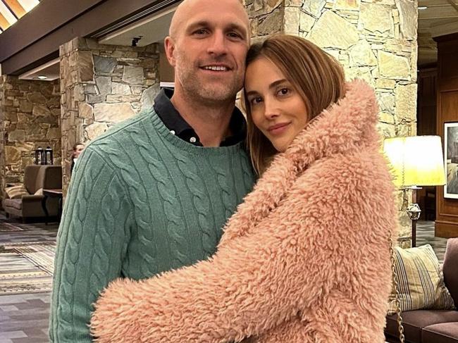 Bec and Chris Judd in Whistler. Picture: Instagram