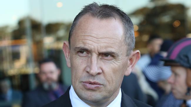 Chris Waller saddles up four runners in the Group 1 Coolmore Classic as he chases consecutive wins in the race. Picture: Grant Guy