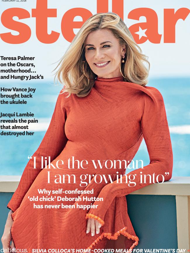 Deborah Hutton is the cover feature for Stellar magazine. (Shot on location at Wylie's Baths, Coogee Beach. Pic: David Mandelberg for Stellar)