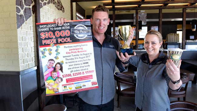 Zarraffa's West Ipswich franchisees Scott and Nicole Penrose previously won the City Pride competition for Best Customer Service. Picture: File