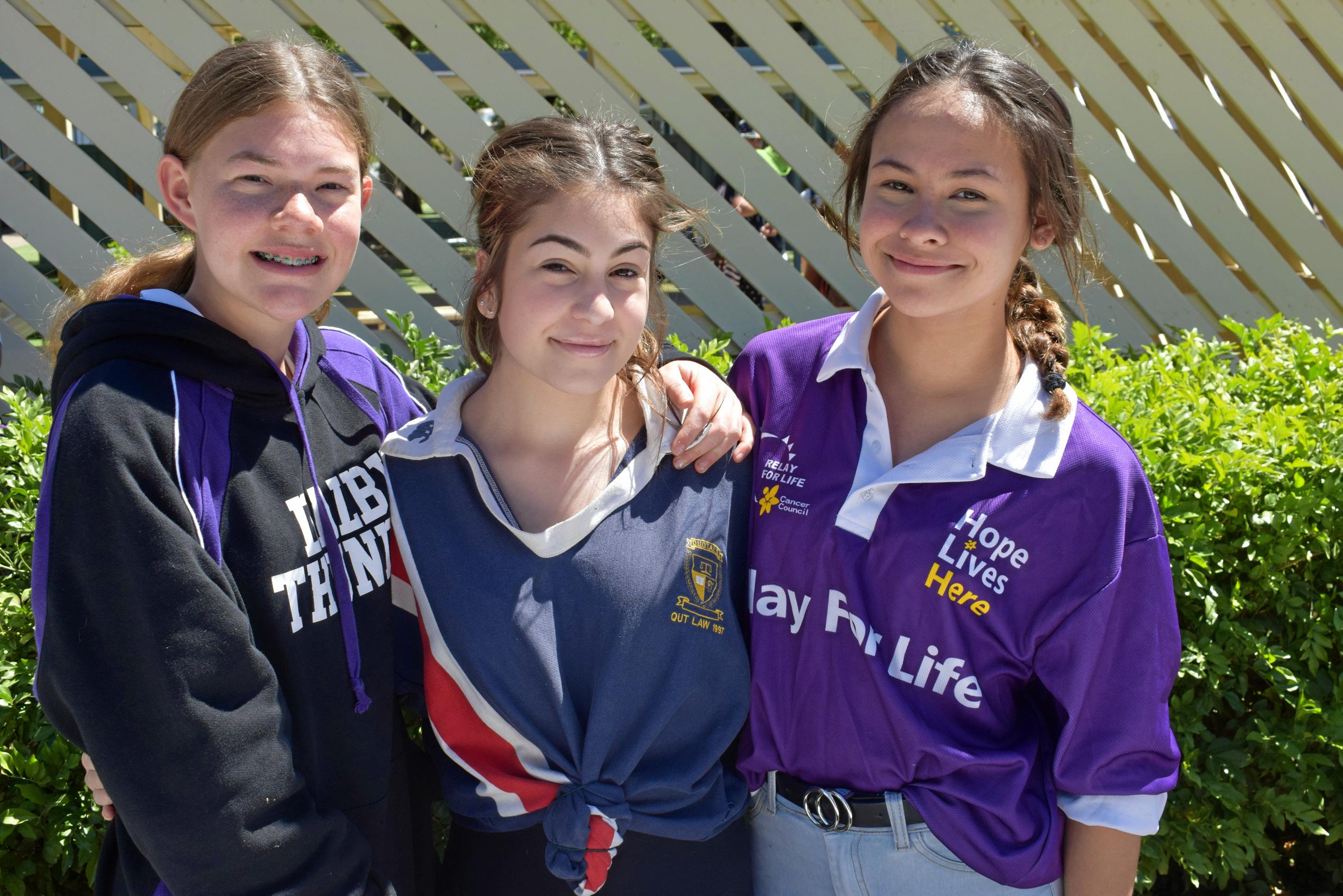 Eliza Ford, Laila Bond and Christina Stritzel. Picture: Emily Bradfield