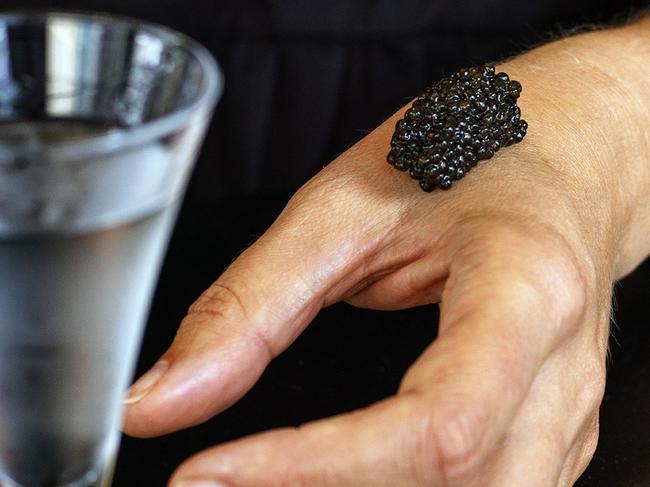 The caviar bump. Picture: Supplied