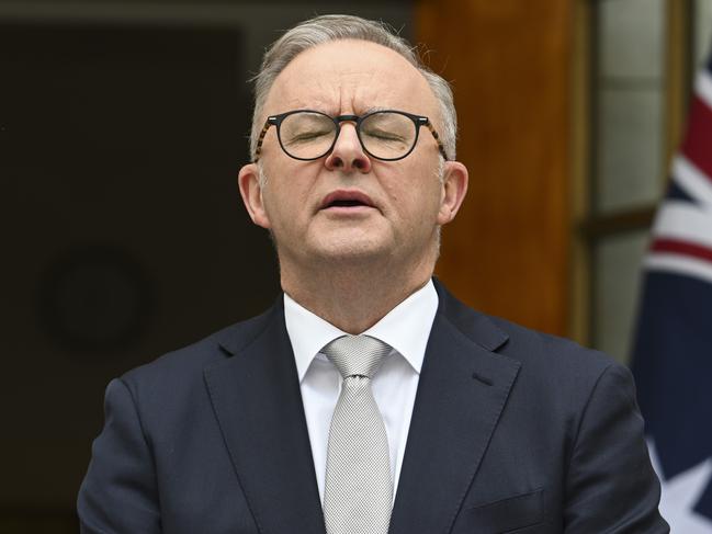 CANBERRA, AUSTRALIA, NewsWire Photos. FEBRUARY 29, 2024: Prime Anthony Albanese and Ferdinand R Marcos Jr President of the Philippines hold a joint press conference at Parliament House in Canberra Picture: NCA NewsWire / Martin Ollman