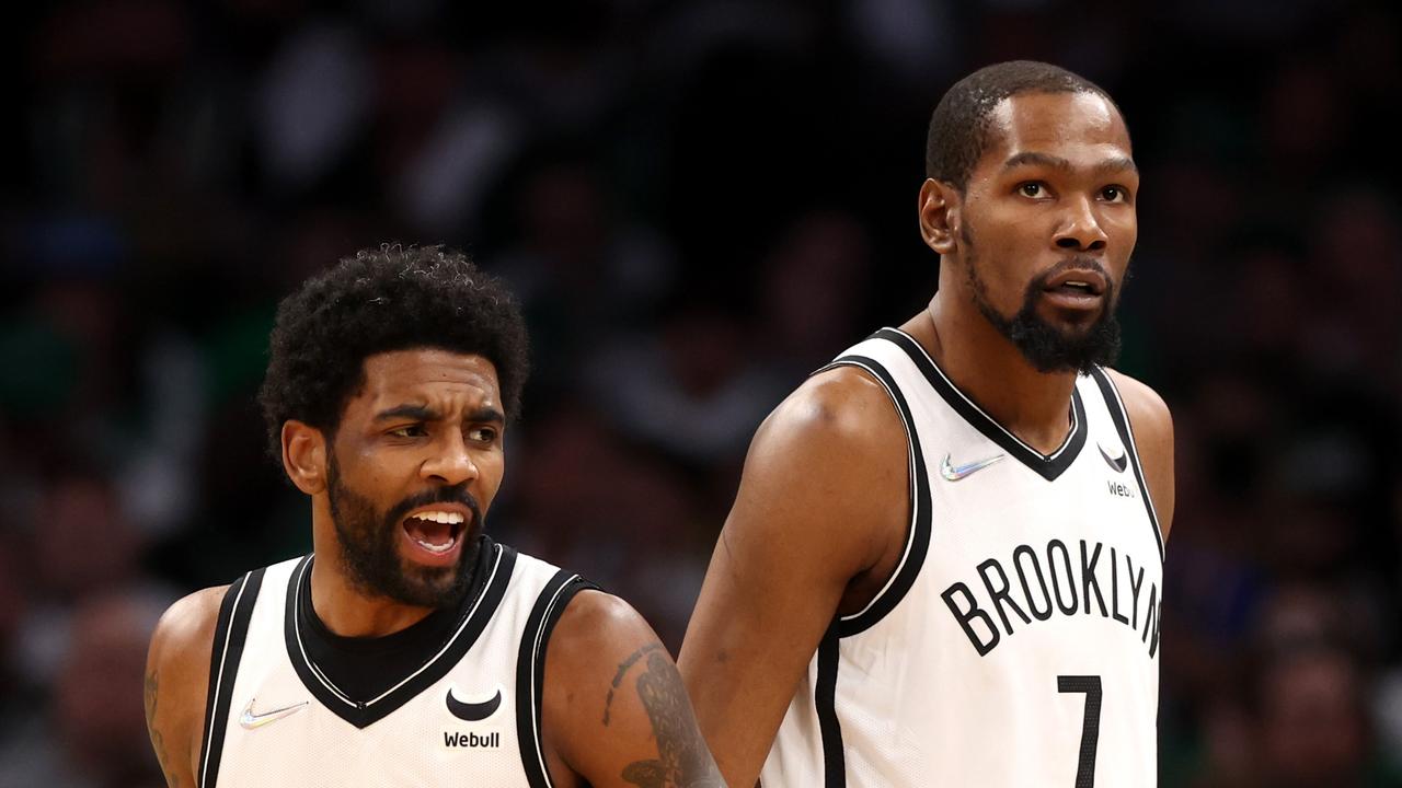 Superstar duo Kyrie Irving and Kevin Durant have both requested a trade out of the Brooklyn Nets. (Getty Images)