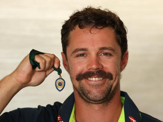 Travis Head with the Allan Border Medal