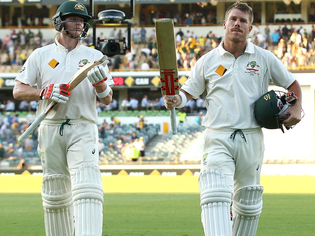 Steve Smith and David Warner were at the centre of the 2018 ball tampering scandal, Warner receiving the heaviest sentence which continues. Picture: Paul Kane/Getty Images