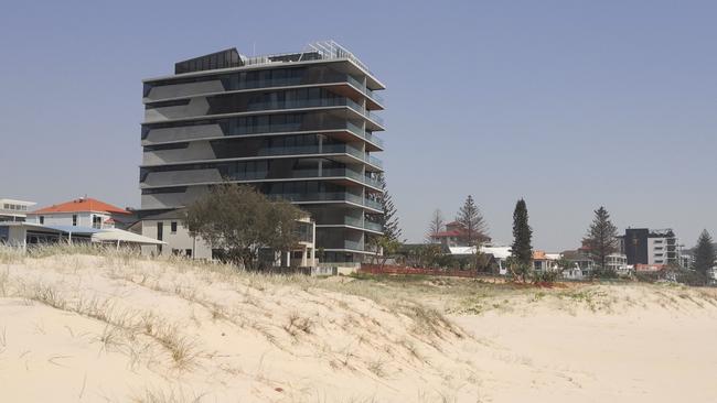 The Pacific Palm Beach development as seen from the beach.