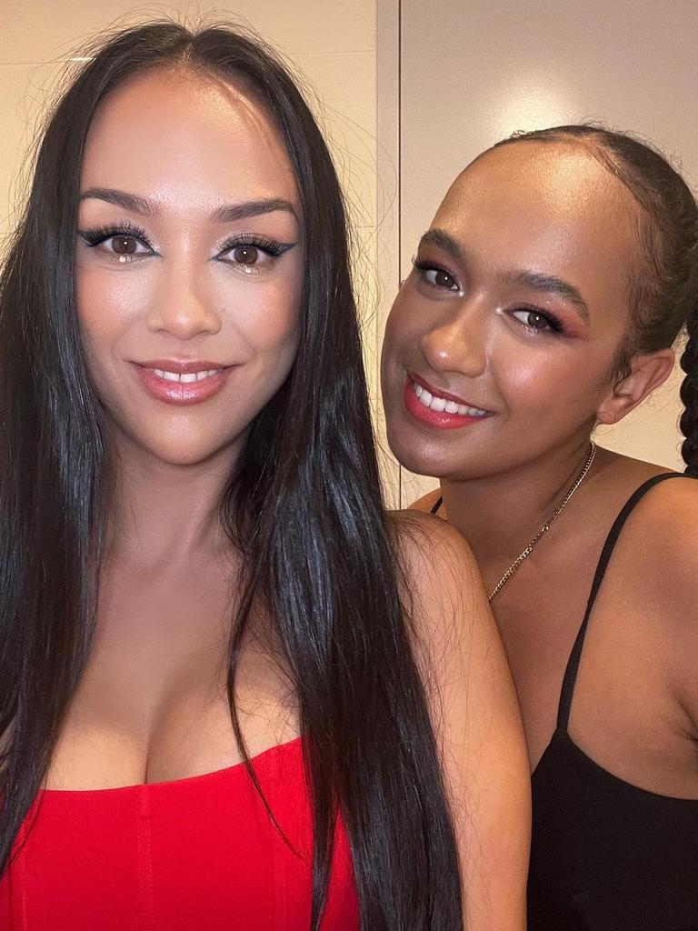 The ‘dating rules video’ comes as eldest daughter Latisha begins dating again after experiencing her “first broken heart”, splitting from her boyfriend of three years in June. Picture: Instagram / @kat_clark_