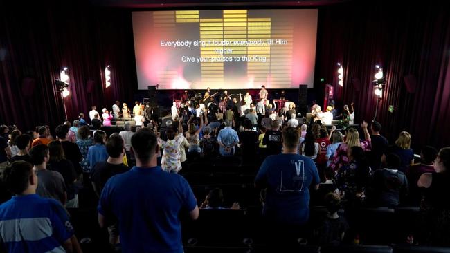 The Oasis Church moved its Sunday services to the North Rockhampton cinema complex after the 2023 fire.