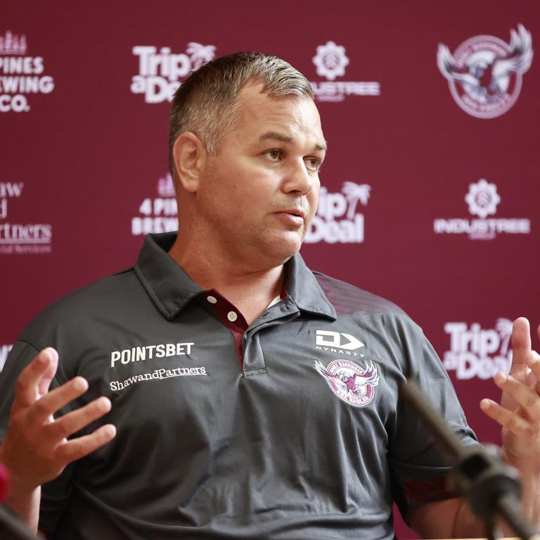 Anthony Seibold goes into his second year as Manly coach. Picture: Tim Hunter
