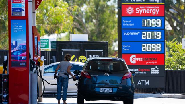 Australia’s answer to rising costs has been to cut petrol prices. Picture: NCA NewsWire / Morgan Sette