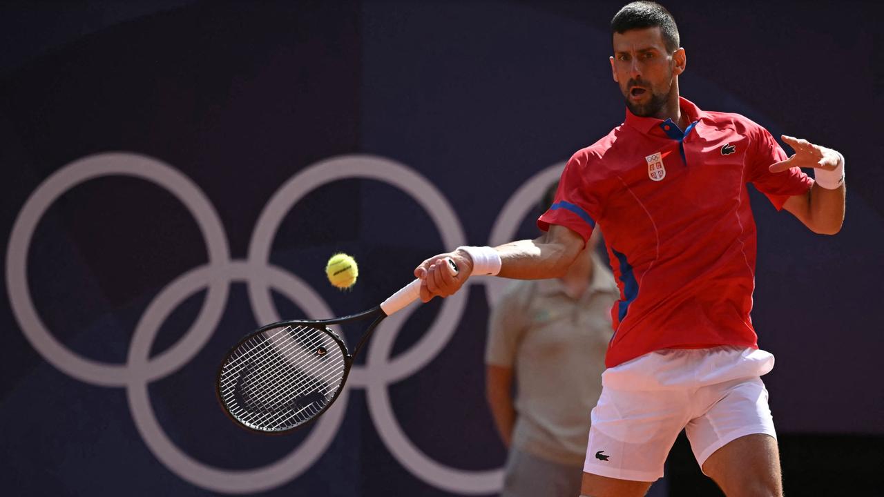 Serbia's Novak Djokovic refused to give in to the pressure of the gold medal match. Picture: AFP