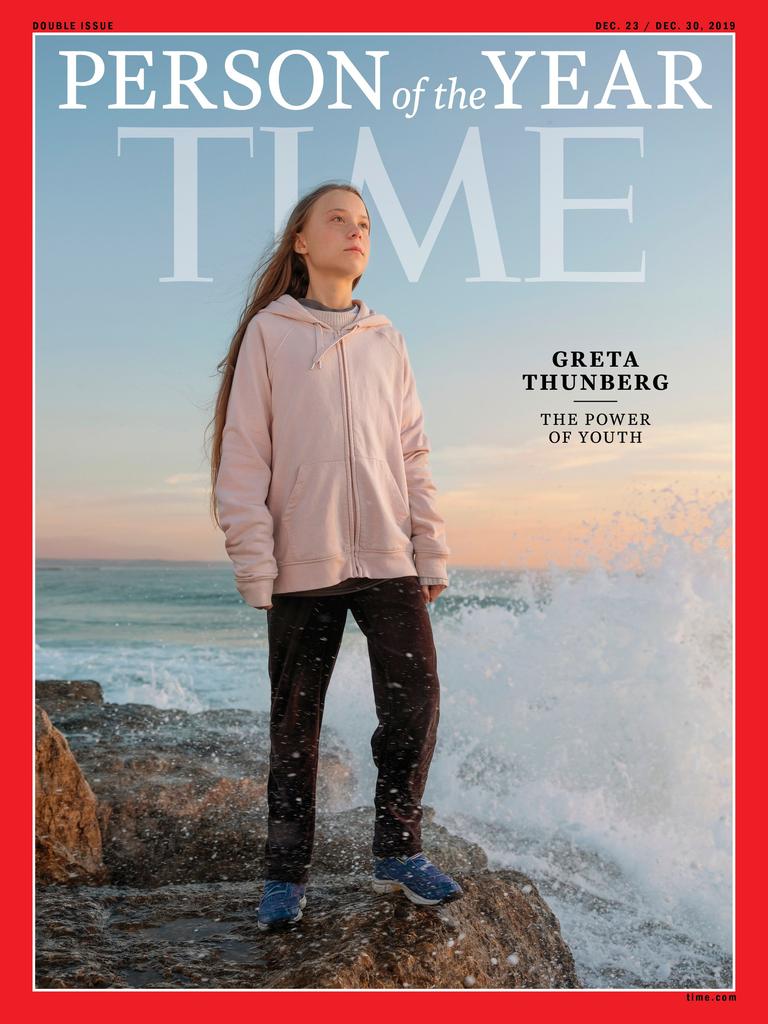 In 2019, then teenager Greta Thunberg, the Swede who became the voice of conscience for a generation facing the climate change emergency was announced as the Person of the Year. Photo by Evgenia ARBUGAEVA / TIME / AFP