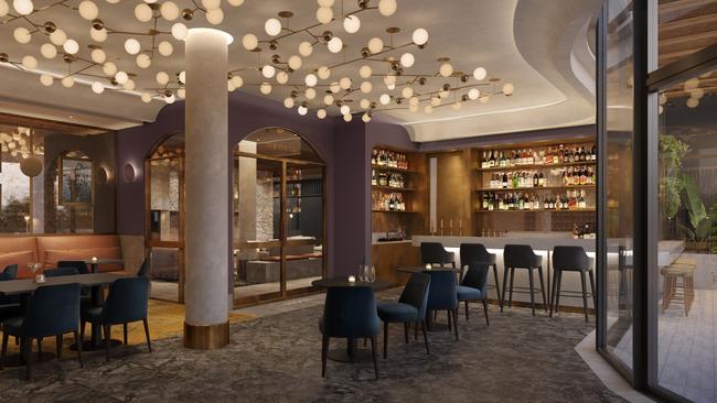 A cosy bar and lobby will also be built. Picture: Supplied