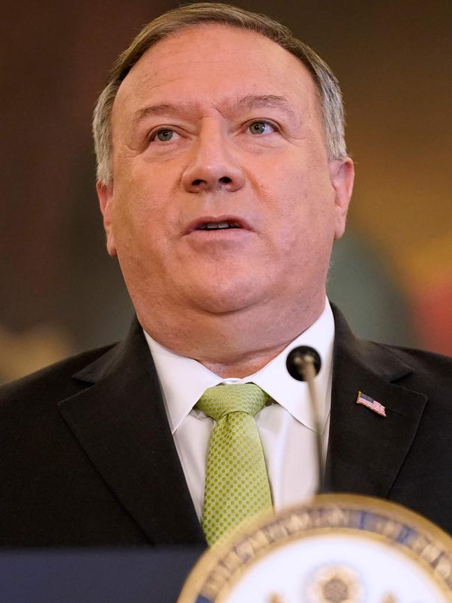 US Secretary of State Mike Pompeo. Picture: AFP