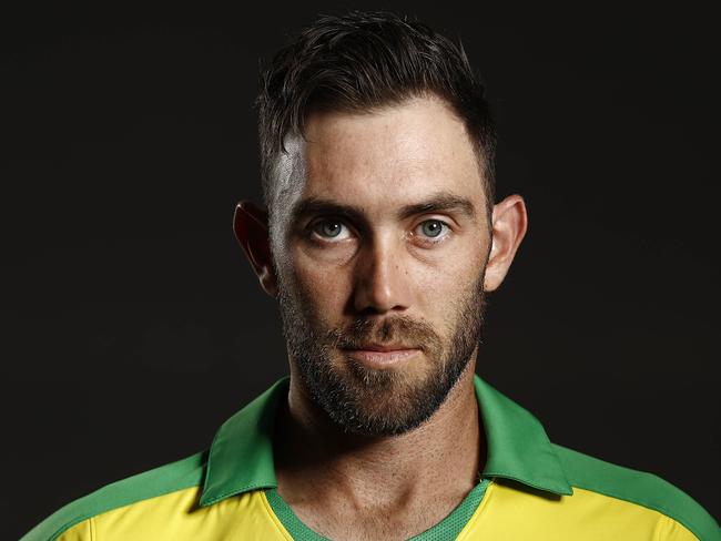 BRISBANE, AUSTRALIA - MAY 07: Glenn Maxwell of Australia poses during an Australia ICC One Day World Cup Portrait Session on May 07, 2019 in Brisbane, Australia. (Photo by Ryan Pierse/Getty Images)