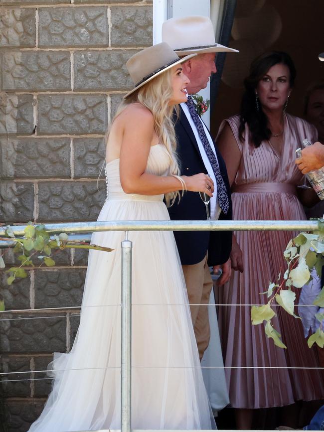 Barnaby Joyce and Vikki Campion at their wedding at the Joyce farm in Woolbrook. Picture: NCA NewsWire / Ben McDonald