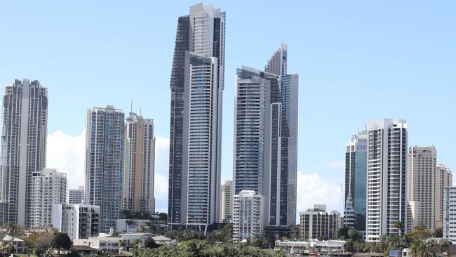 Surfers Paradise Hi Rise buildings, part of the Gold Coast Skyline. Picture Glenn Hampson.