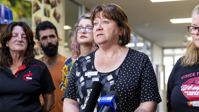 Australian Nurses and Midwifery Federation NT branch secretary Cath Hatcher. Picture: Floss Adams.