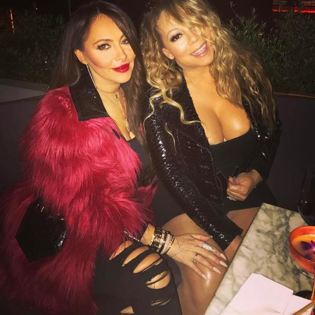 Busty Mariah Carey and her manager enjoy a night out at Catch LA ... “The most exquisite girl inside and out with such a beautiful and festive soul. You give life to everything you touch.” Picture: @stellabulochnikov/Instagram