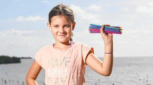 GAME CHANGER: Founder of the Straw No More project Molly Steer from Cairns. Picture: Contributed