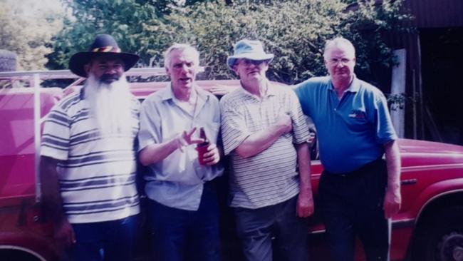 Pat Dodson with brothers Bud, John and Tom Gartlan. Picture: Supplied