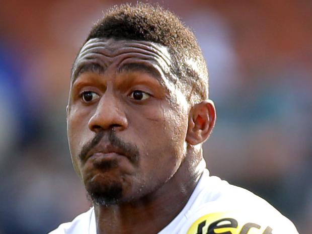 Panther's James Segeyaro looks to offload during the game between Manly Warringah Sea Eagles vs Penrith PAnthers at Brookvale Oval, Brookvale.Picture Gregg Porteous