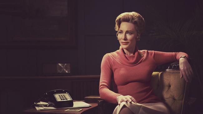 Cate Blanchett as Phyllis Schlafly in Mrs America.