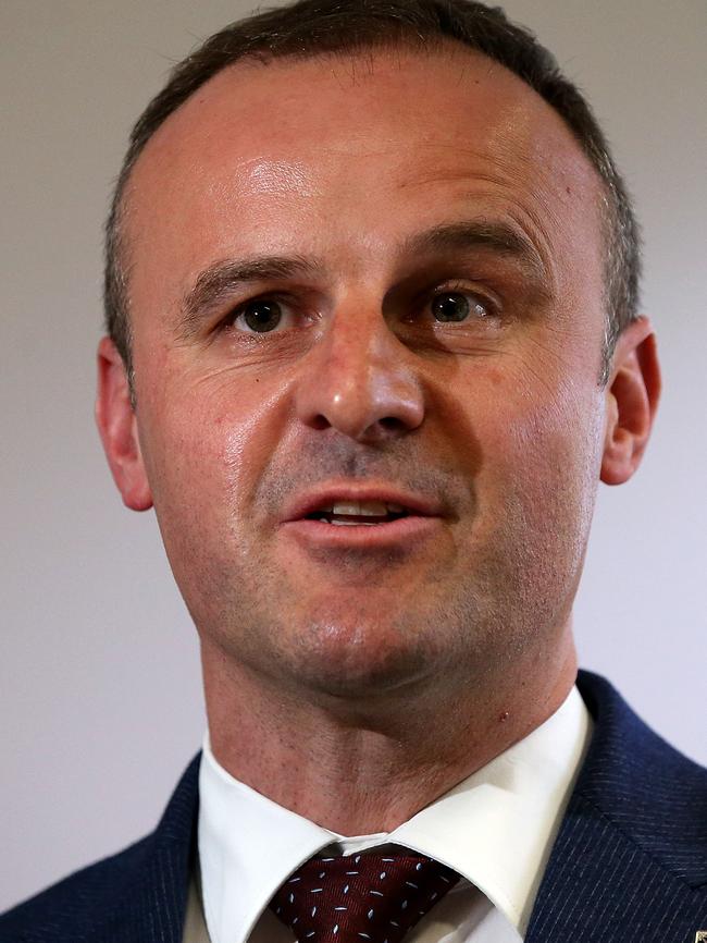 ACT Chief Minister Andrew Barr. Picture: Kym Smith.