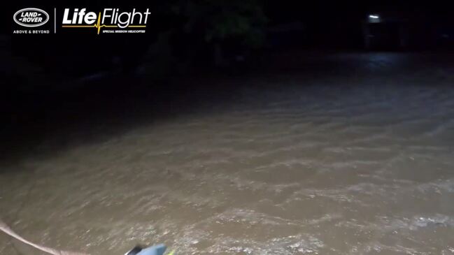 LifeFlight rescues family and pets from Forbes floods