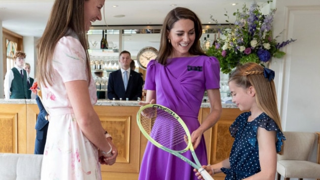 Wimbledon champ’s moving gesture to Princess Charlotte as Kate makes return