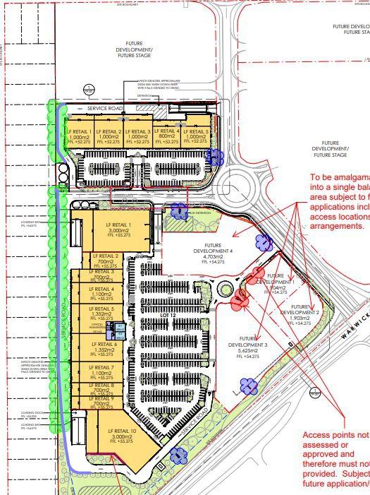 Approved plans for the precinct.