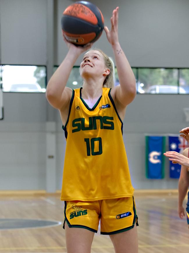 Grace Moxey played an important role for Sherbrooke off the bench. Photo: Basketball Victoria.