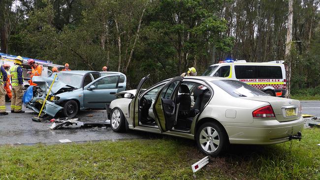 Fatal crash – Coffs Harbour Saturday, 31 May 2014 04:03:31 PM A man has died and six people taken to hospital following a crash at Coffs Harbour. Emergency services were called to Hogbin Drive just before 1pm today (Saturday 31 May 2014), after a Nissan Pulsar and Ford Falcon collided head-on. The rear passenger of the Falcon, a 58-year-old man, was taken to Coffs Harbour Health Campus but died a short time later. The driver of the Pulsar – a 31-year-old woman – was taken to hospital with leg and wrist injuries. Two children in the Pulsar – a nine-year-old girl and five-year-old boy – were taken to hospital with serious injuries. The Falcon driver – a 59-year-old woman – suffered multiple fractures to her arms and legs. A 19-year-old man, a passenger in the Falcon, was taken to hospital with internal injuries. Detectives from Coffs/Clarence Local Area Command attended and a crime scene has been established. An investigation into the circumstances surrounding the crash is underway and police are urging any witnesses to come forward. A report will be prepared for the Coroner. Photo Frank Redward