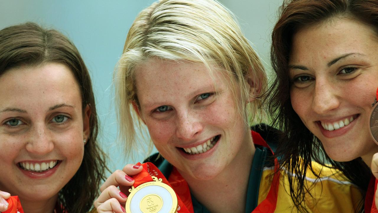 Leisel Jones after winning the women's 100m breaststroke final.