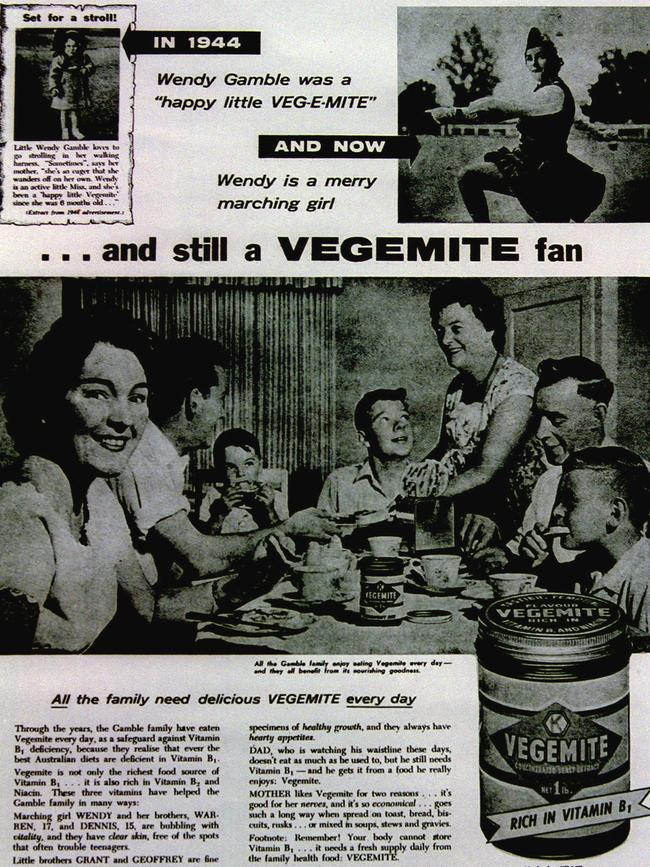 A 1961 Vegemite advertisement.