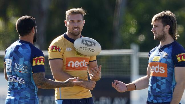 Cartwright was in the second stringers yellow shirts. Picture: AAP Image/Dave Hunt