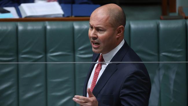 Treasurer Josh Frydenberg was unhappy with Jason Falinski’s remarks. Picture: NCA NewsWire / Gary Ramage