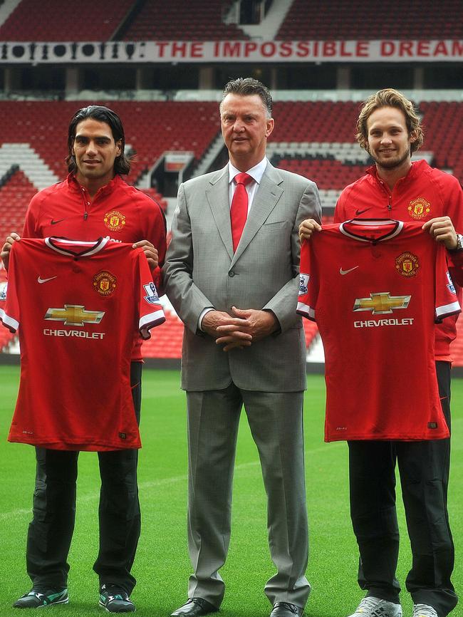 Falcao, van Gaal, Blind