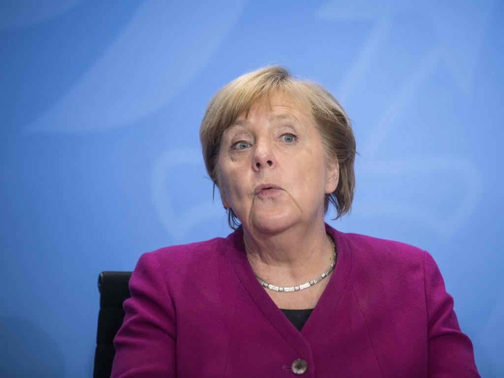 German Chancellor Angela Merkel is considering further lockdowns. Picture: Stefanie Loos/AFP