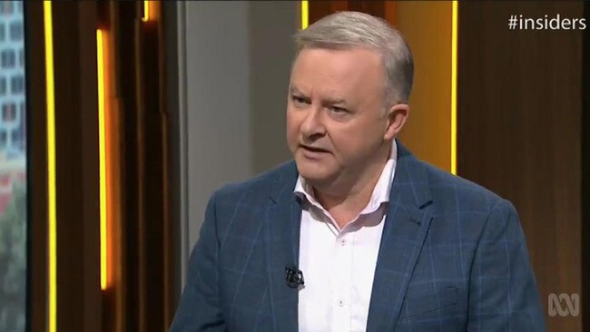 Anthony Albanese talks to David Speers on Insiders. Picture: Supplied