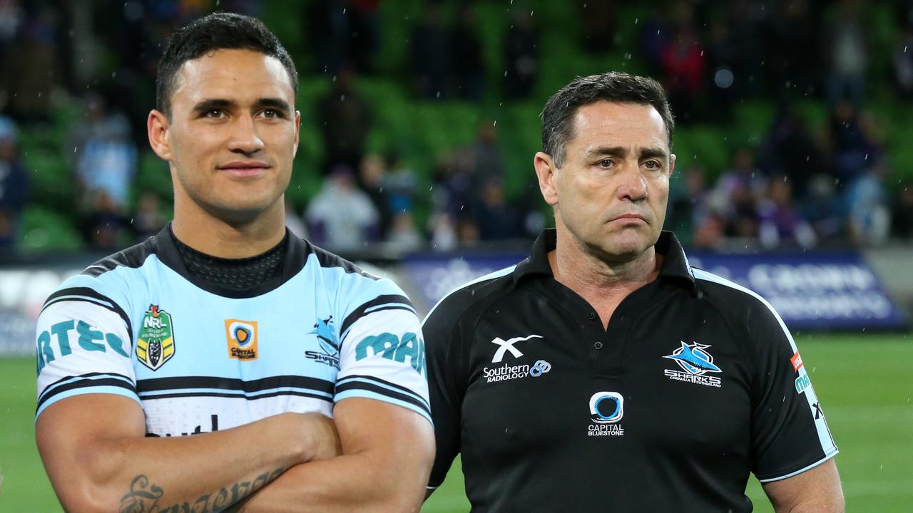 NRL 2016 RD26 Melbourne Storm v Cronulla-Sutherland Sharks - Shane Flanagan and Valentine Holmes